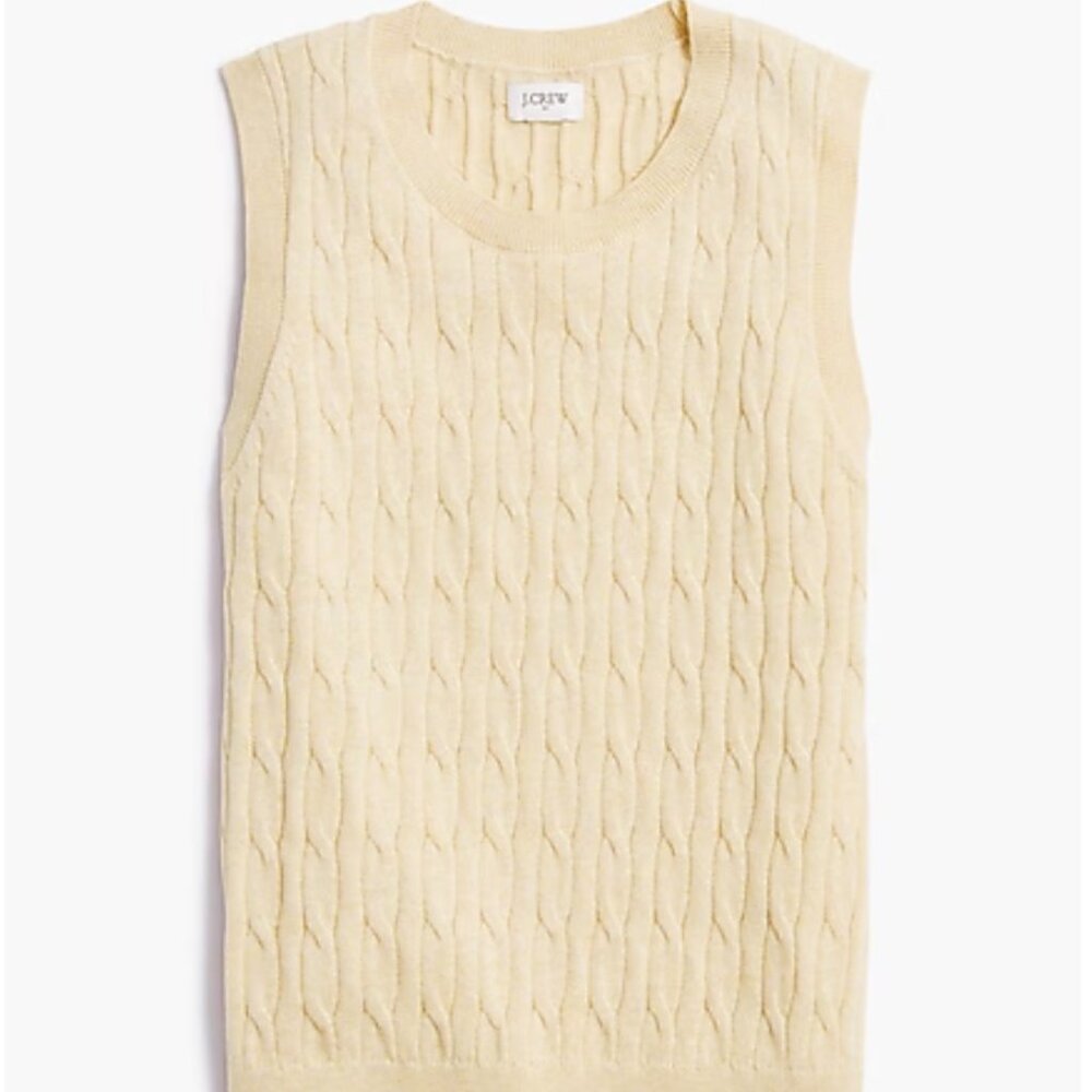 J Crew Cable Sweater Shell - Picture 6 of 9